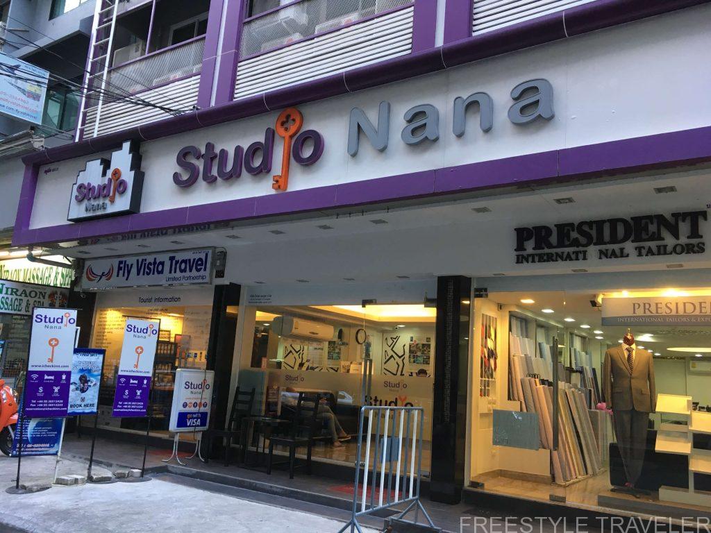 スタジオ・ナナホテル。バンコクにあるナナ駅に近いホテルです。